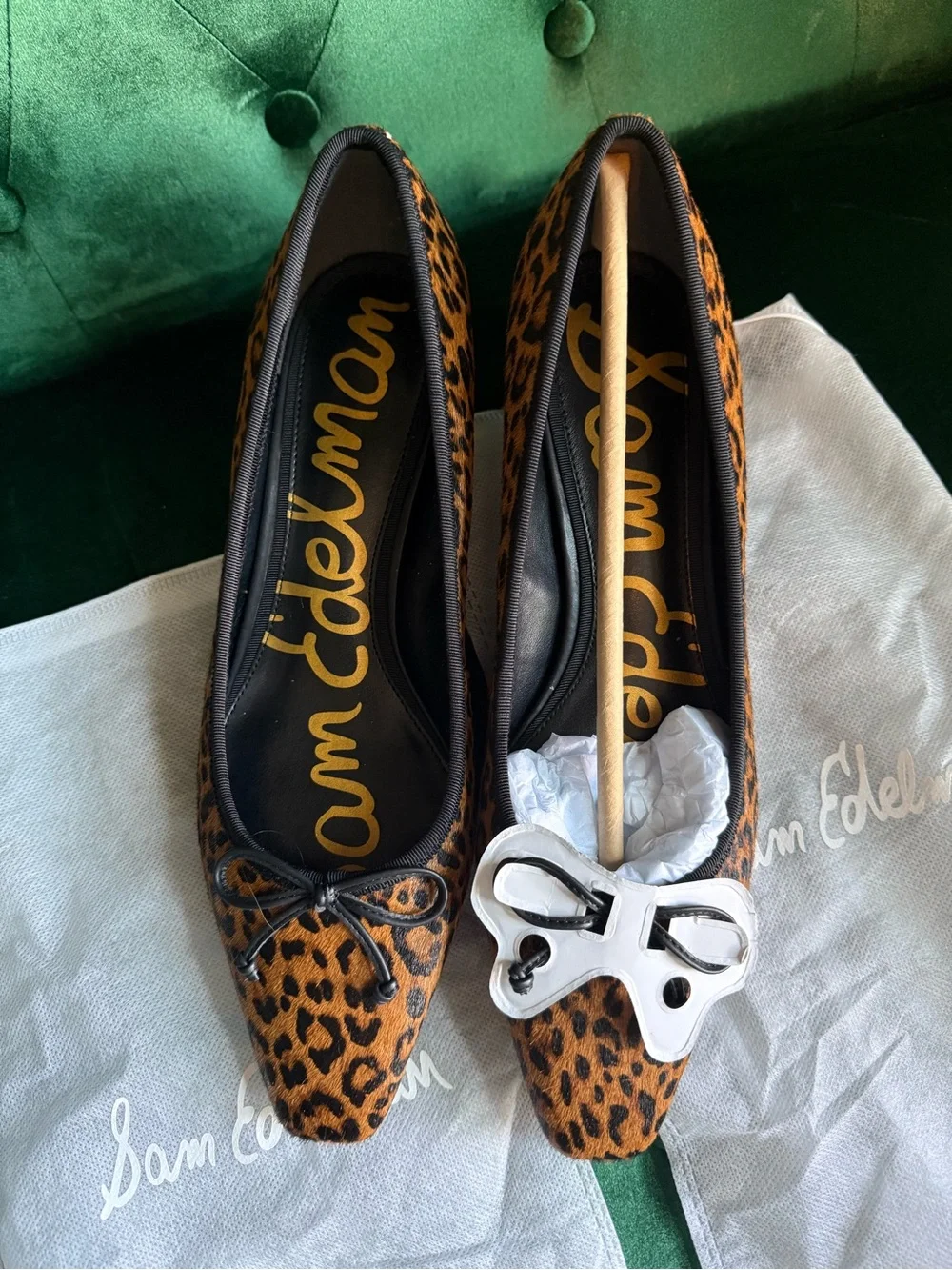 Sam Edelman Rinda Leopard Calf Hair Block Heel Pumps Size 9 NIB